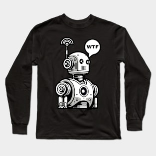 Robot Becomes Aware Long Sleeve T-Shirt